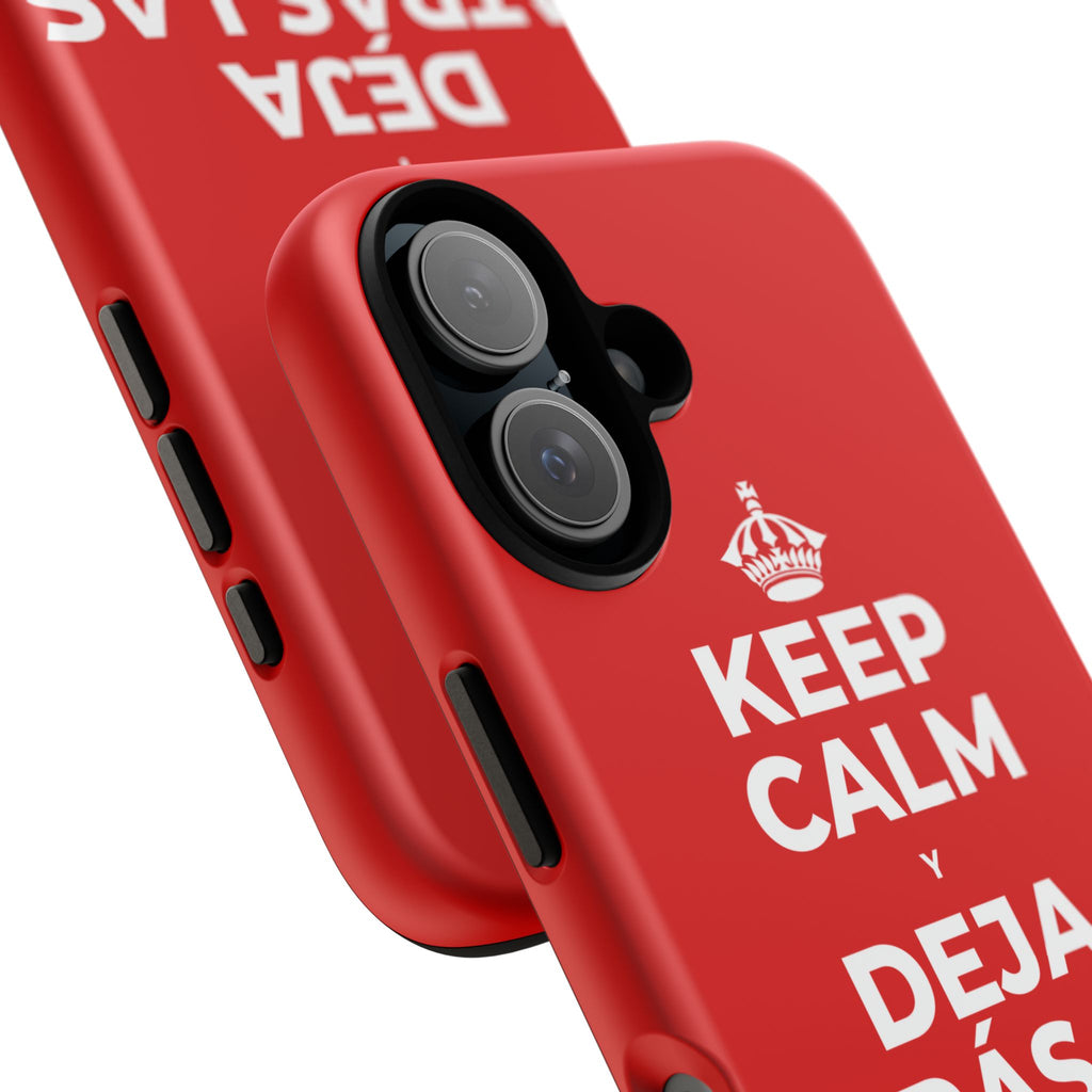 KEEP CALM Y DEJA ATRÁS LAS VIEJAS CARGAS Phone Case