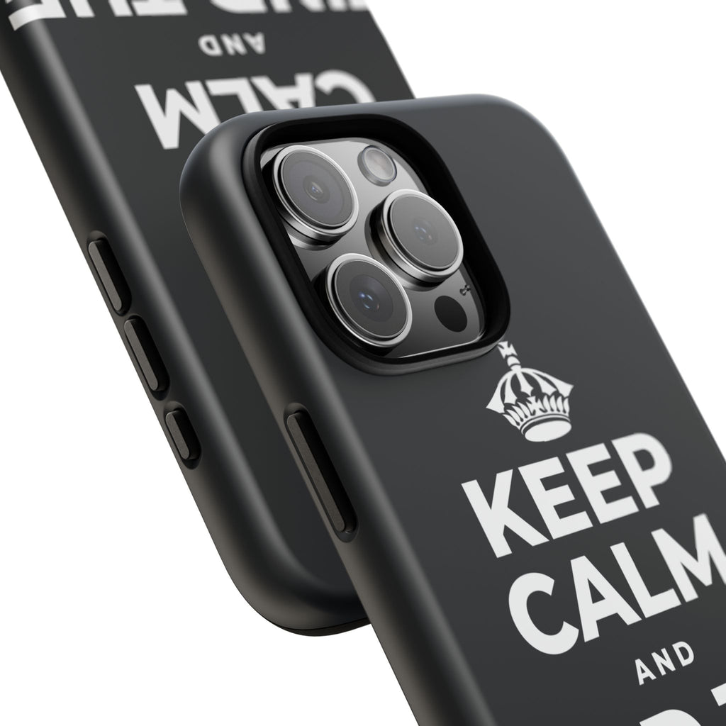 KEEP CALM AND FIND THE HORIZON Phone Case (Dark)