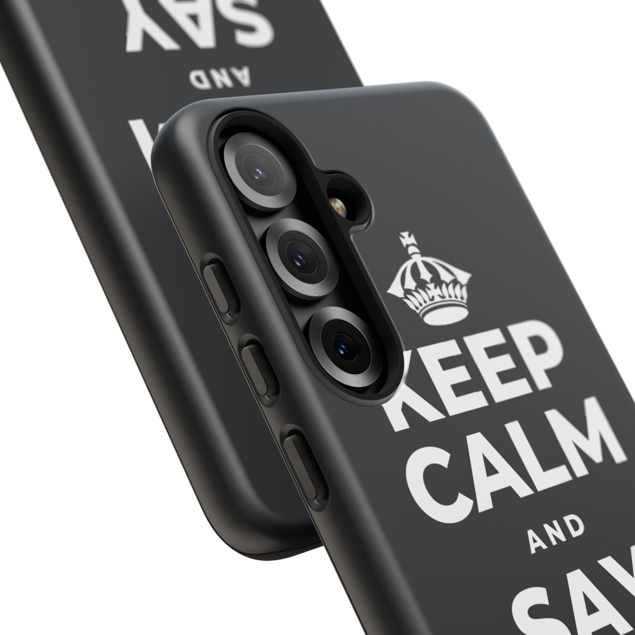 KEEP CALM AND SAY THANK YOU Phone Case (Dark)
