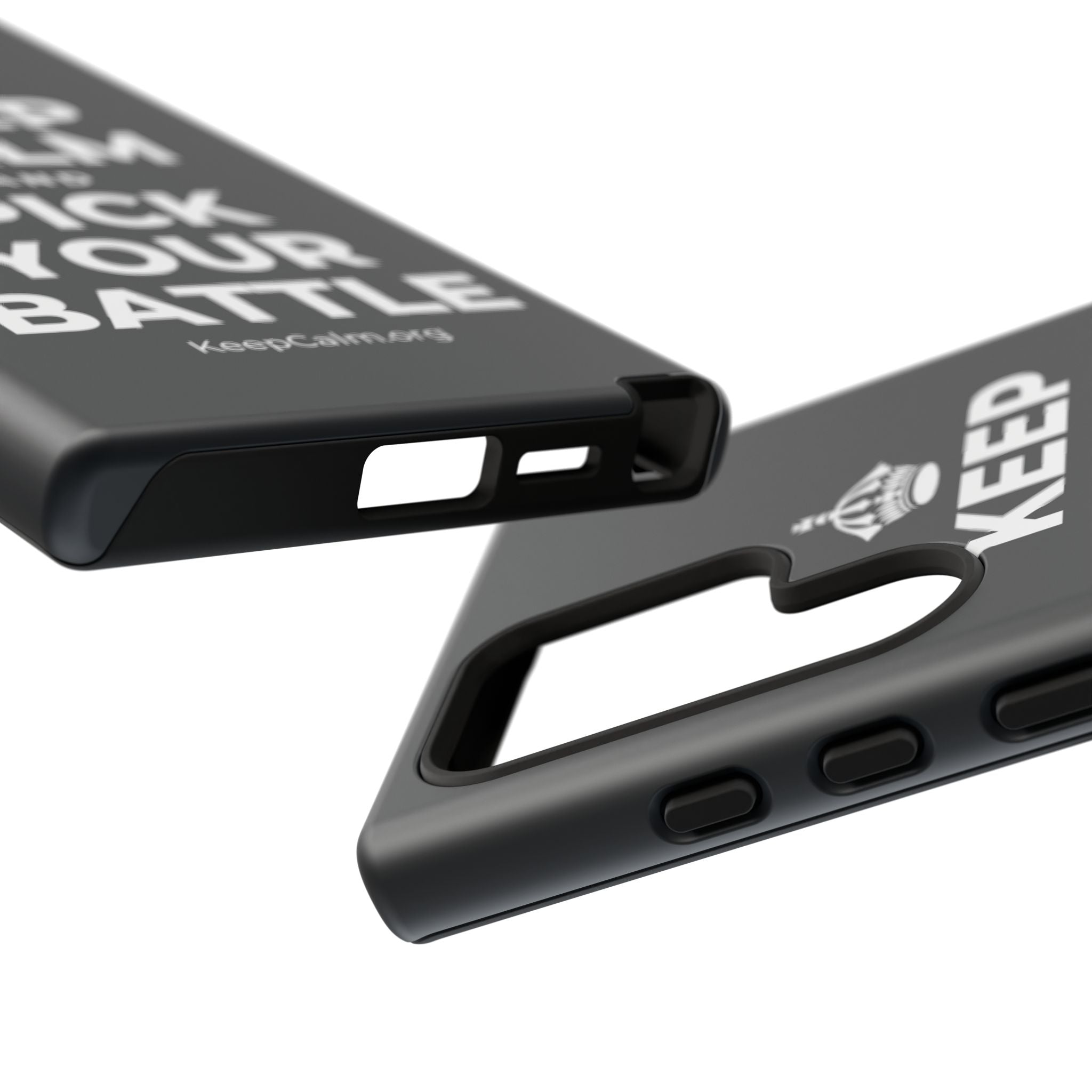KEEP CALM AND PICK YOUR BATTLE Phone Case (Dark)