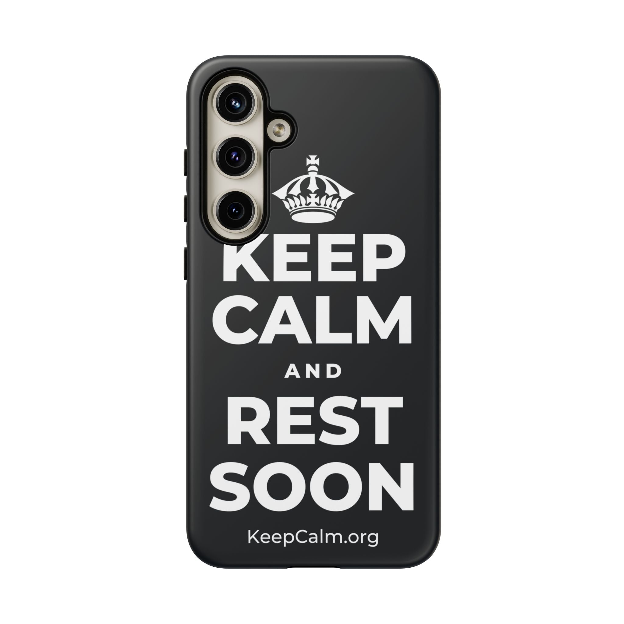 KEEP CALM AND REST SOON Phone Case (Dark)