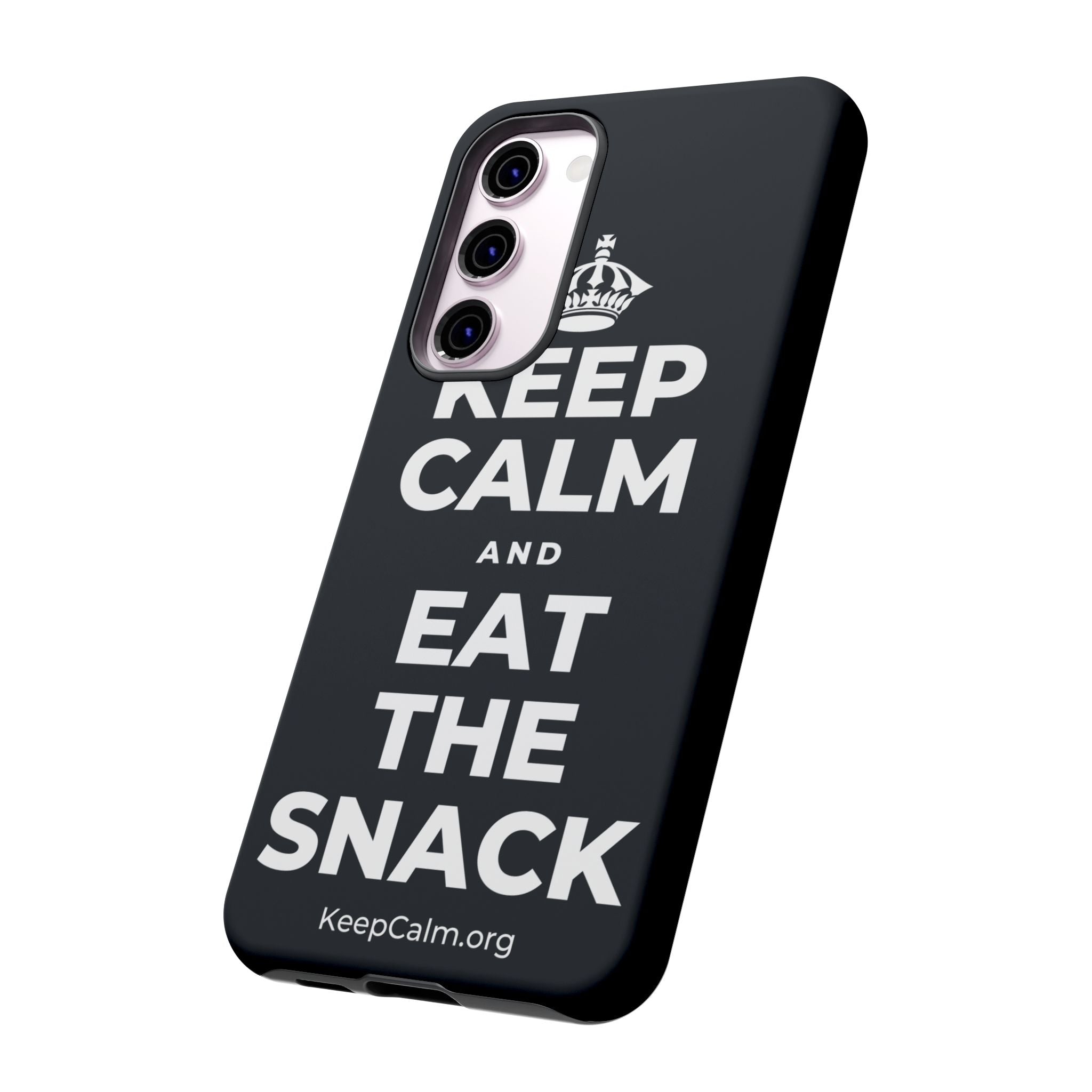 KEEP CALM AND EAT THE SNACK Phone Case (Dark)
