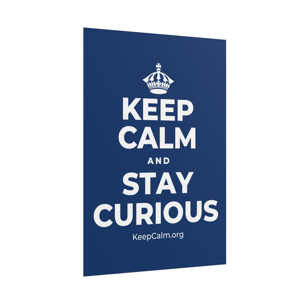 KEEP CALM AND STAY CURIOUS Poster