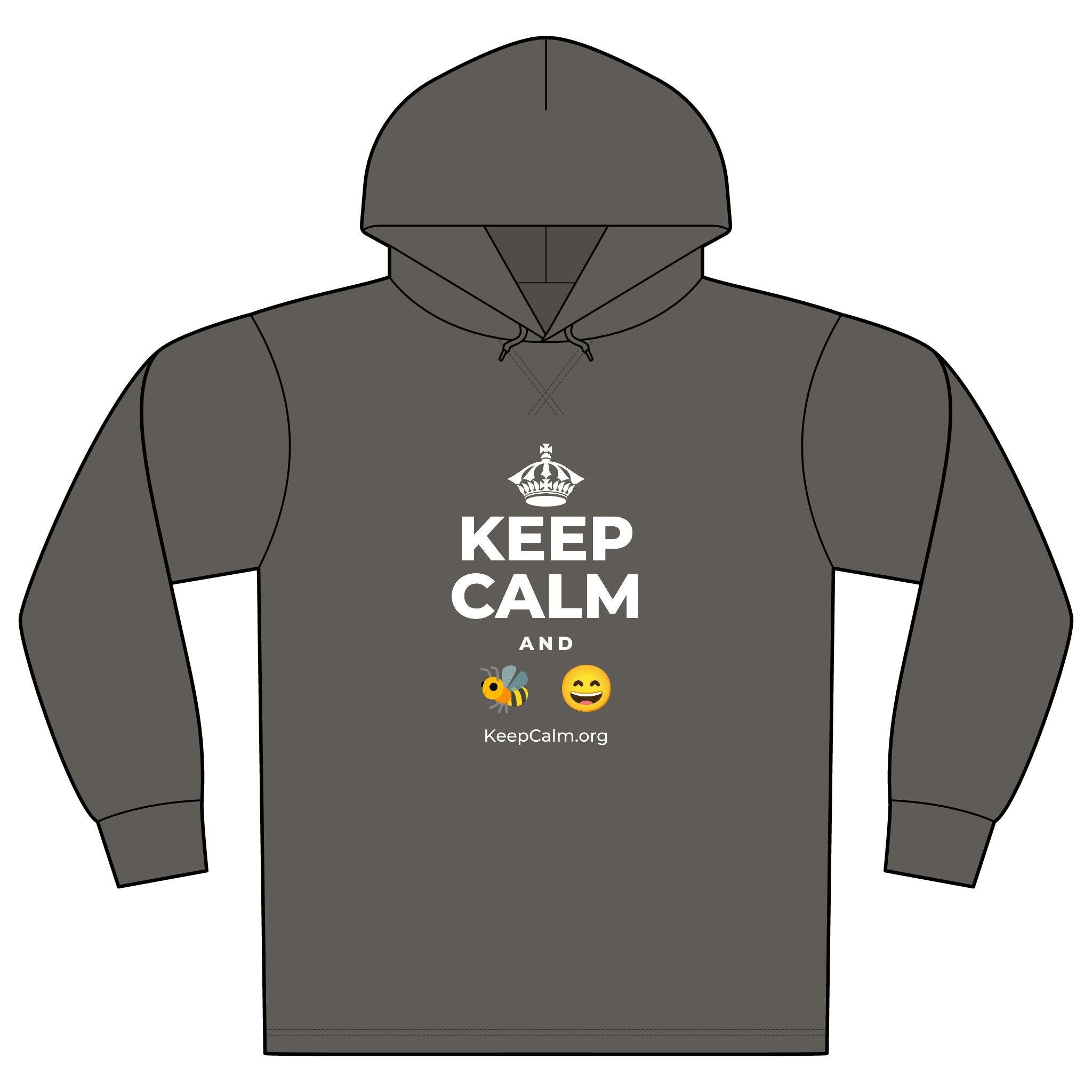 KEEP CALM AND 🐝 😄 Organic Hoodie Tee