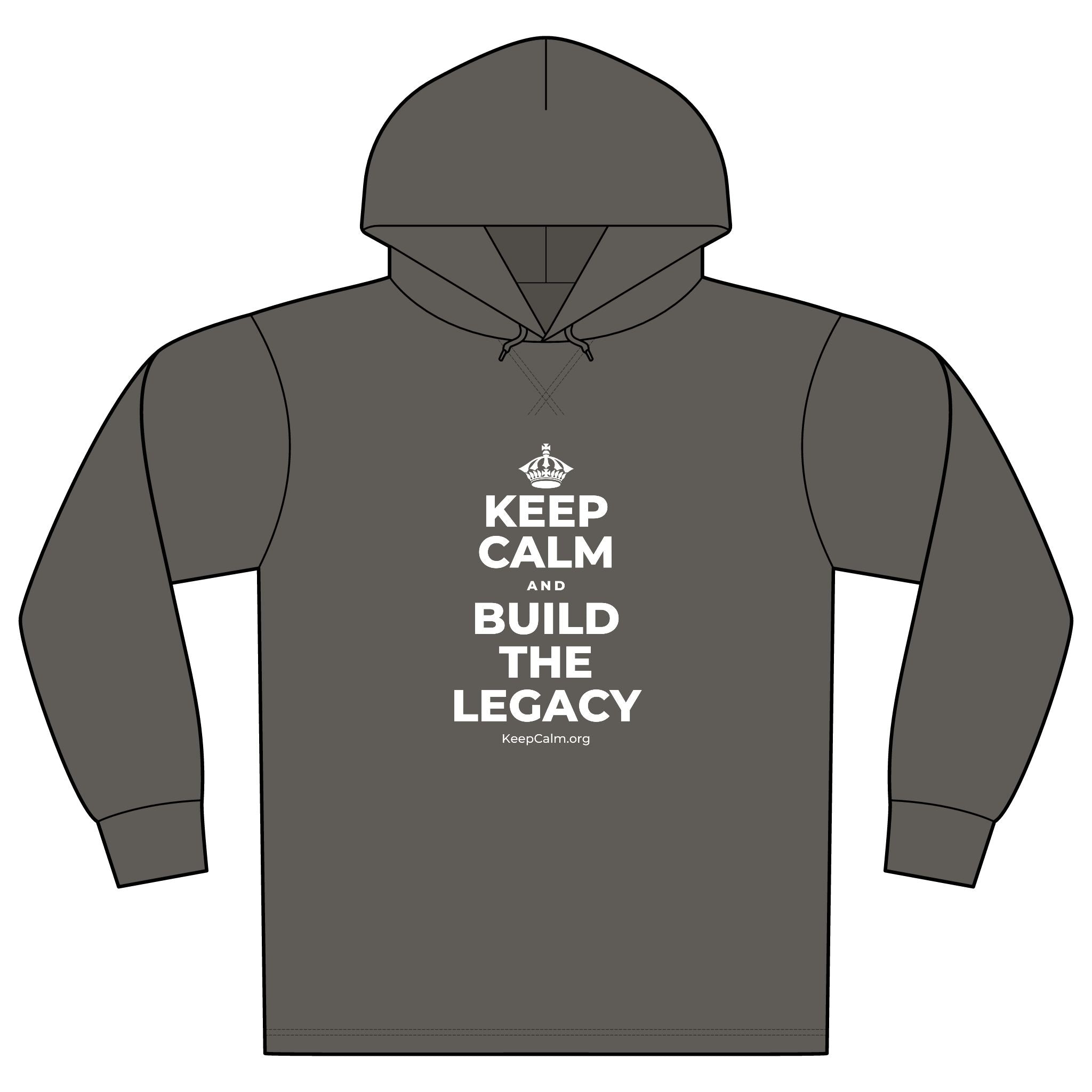 KEEP CALM AND BUILD THE LEGACY Organic Hoodie Tee