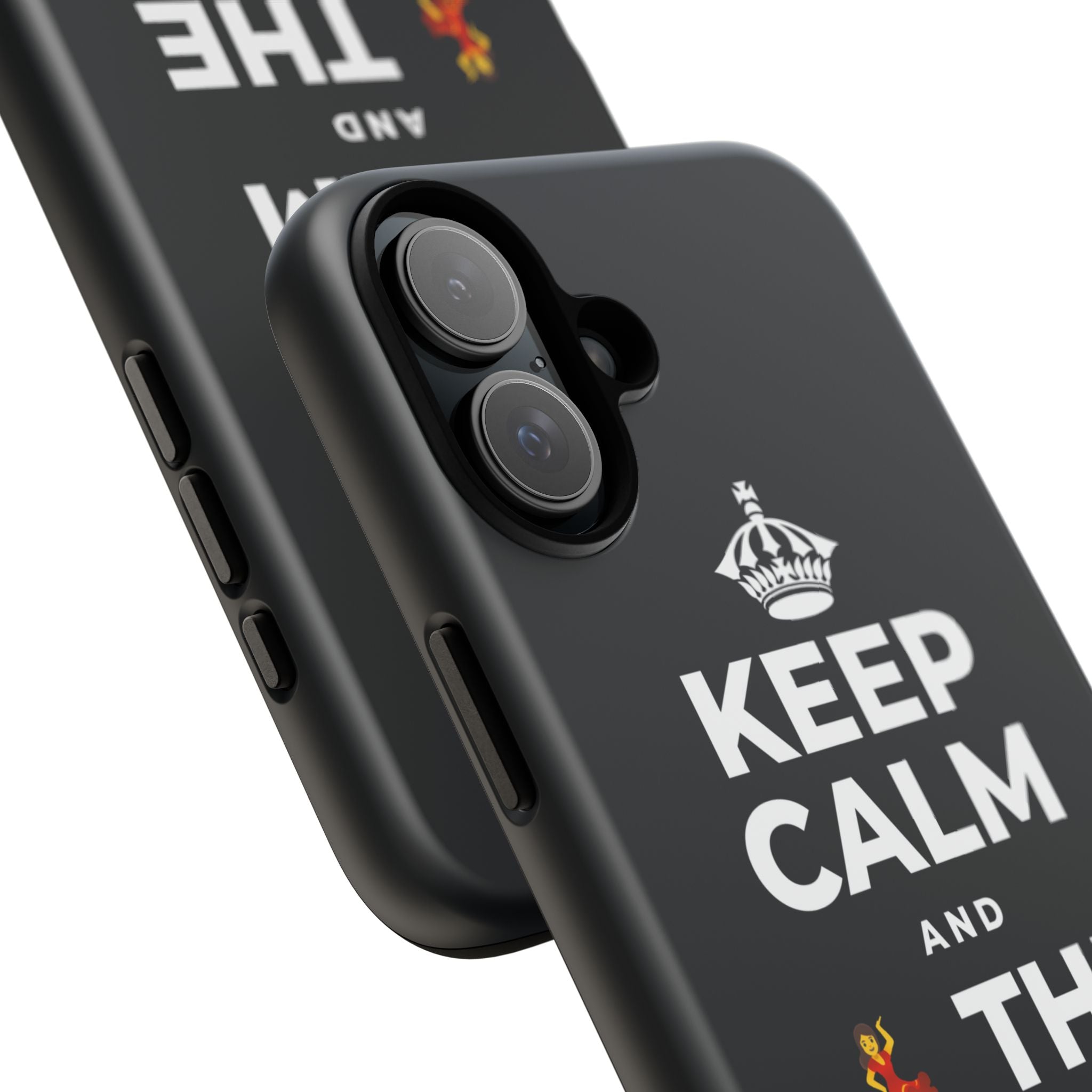 KEEP CALM AND 💃 THE NIGHT AWAY Phone Case (Dark)