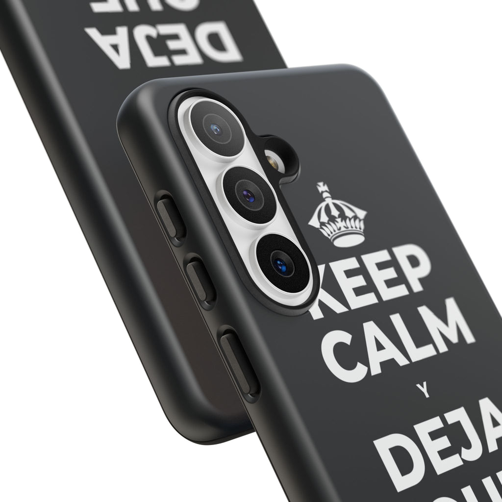 KEEP CALM Y DEJA QUE SE ENFRÍE Phone Case (Dark)