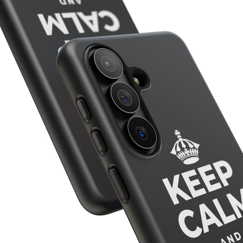 KEEP CALM AND BREATHE Phone Case (Dark)