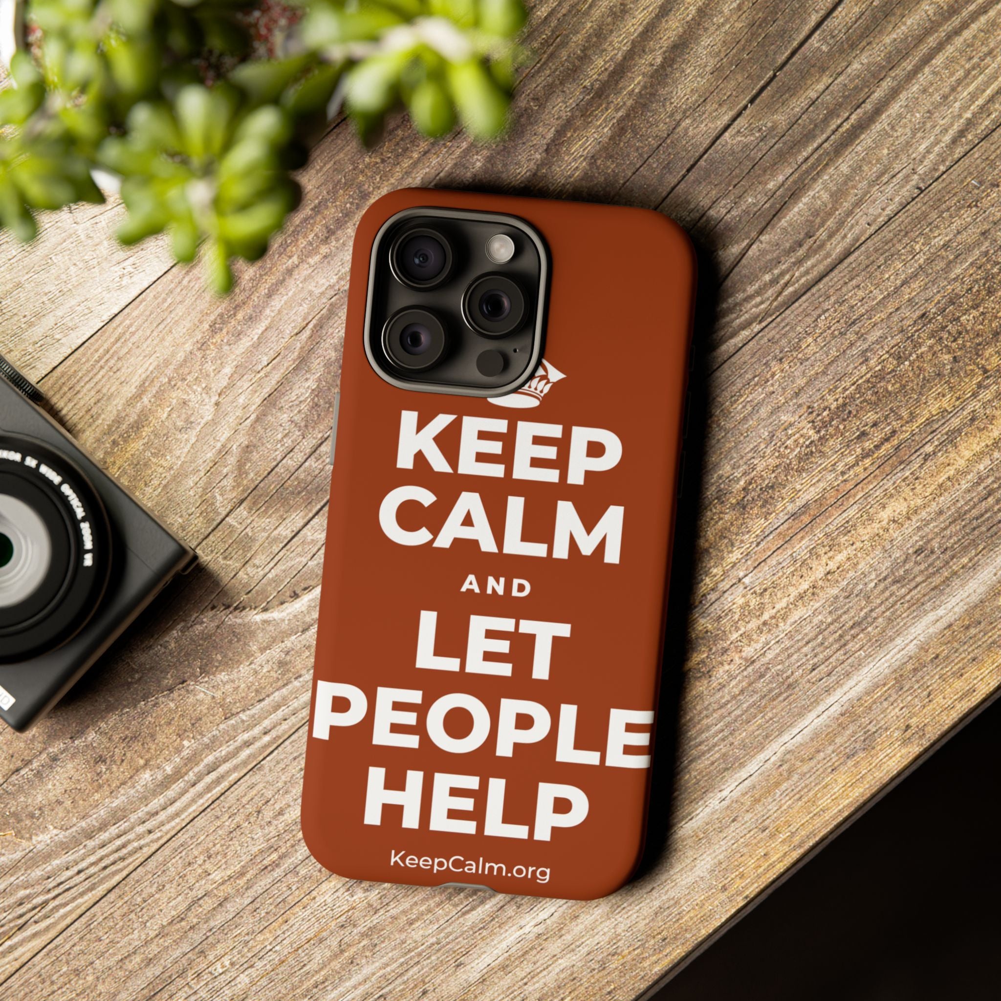 KEEP CALM AND LET PEOPLE HELP Phone Case