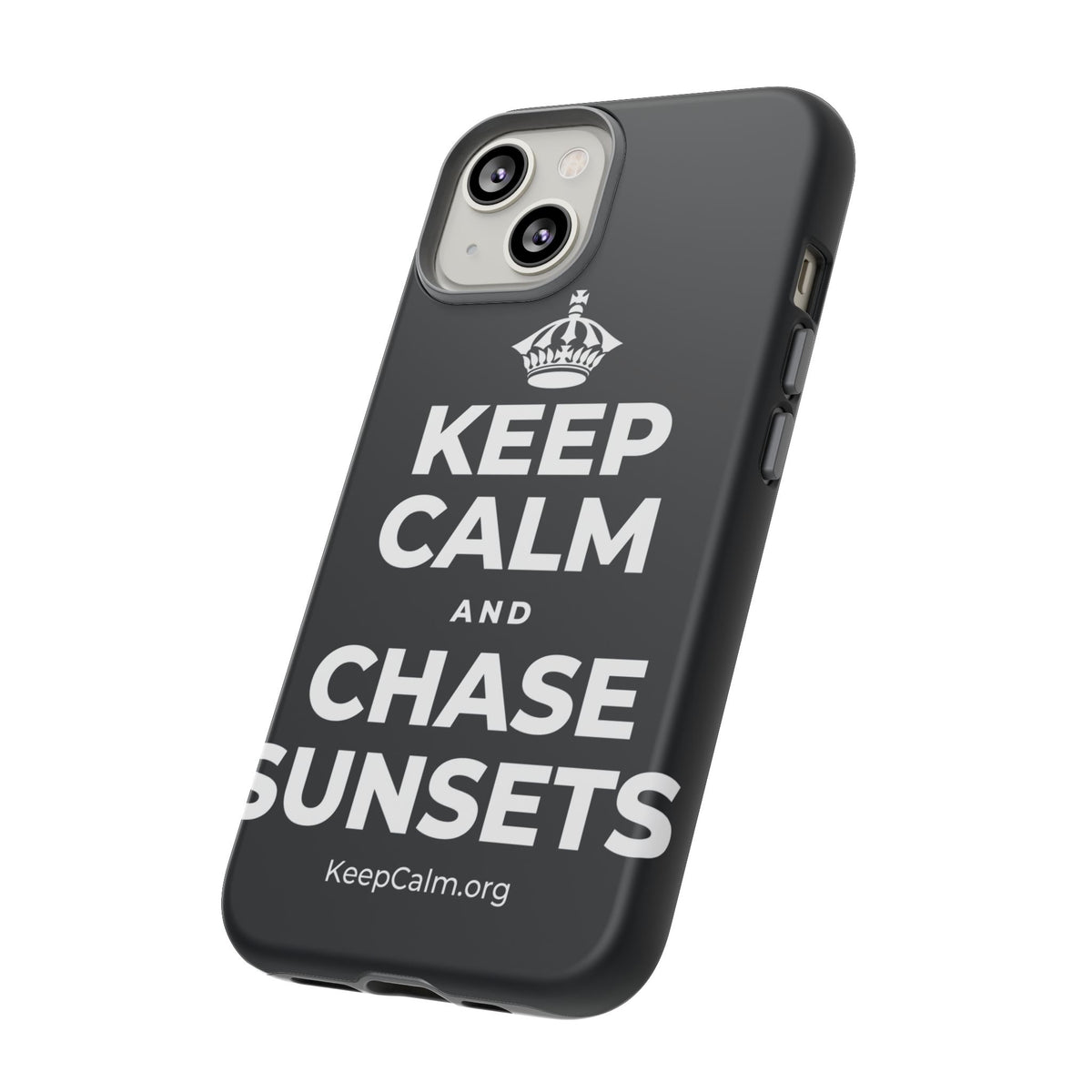KEEP CALM AND CHASE SUNSETS Phone Case (Dark)