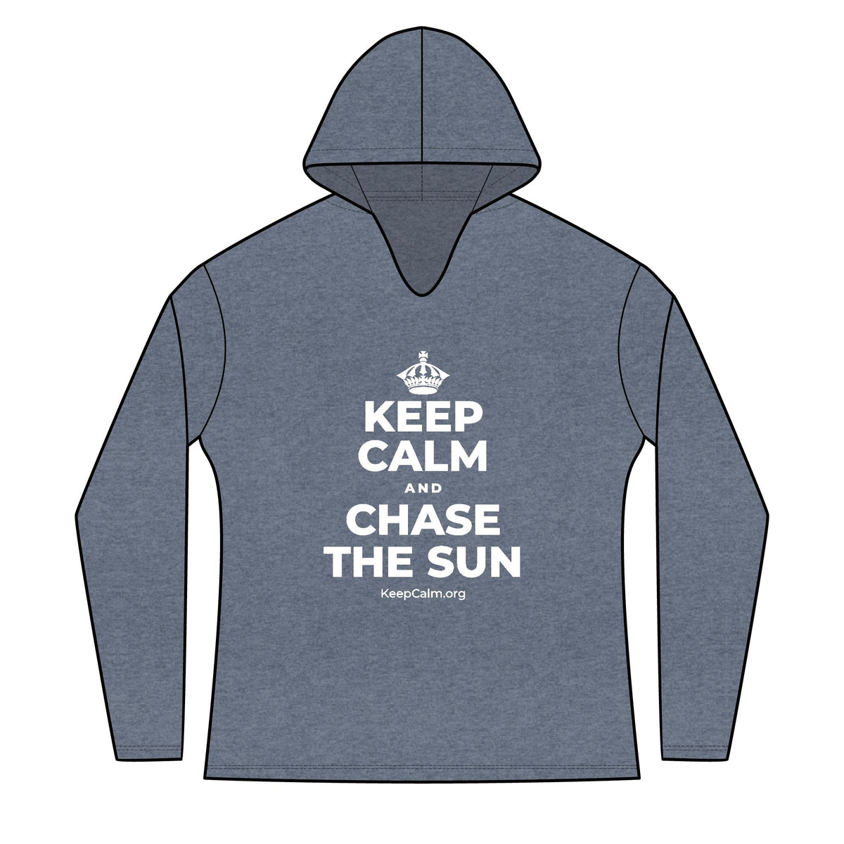 KEEP CALM AND CHASE THE SUN Women's Long Sleeve Hoodie