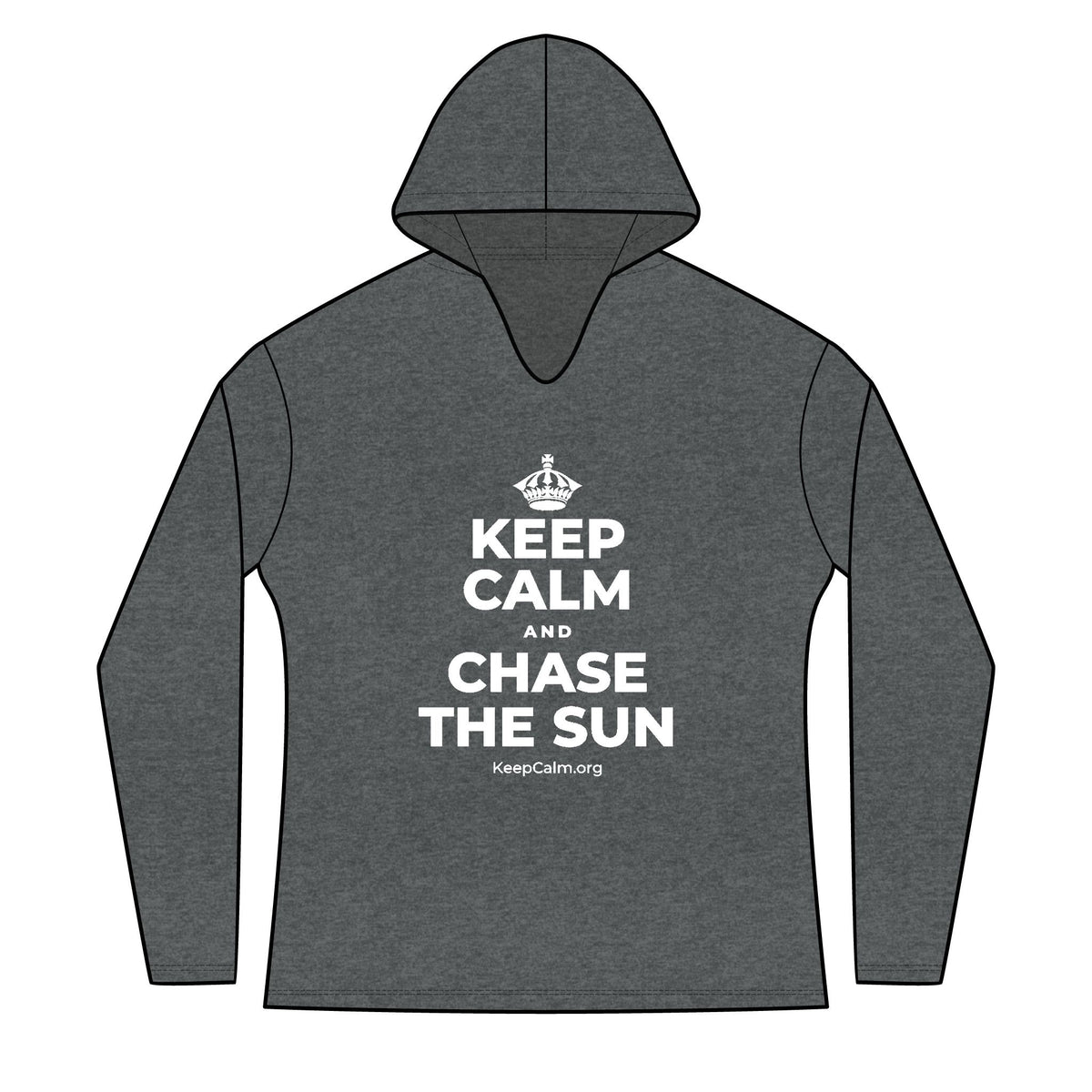 KEEP CALM AND CHASE THE SUN Women's Long Sleeve Hoodie