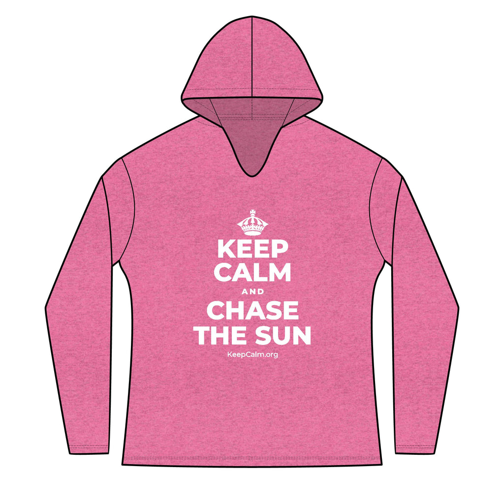 KEEP CALM AND CHASE THE SUN Women's Long Sleeve Hoodie