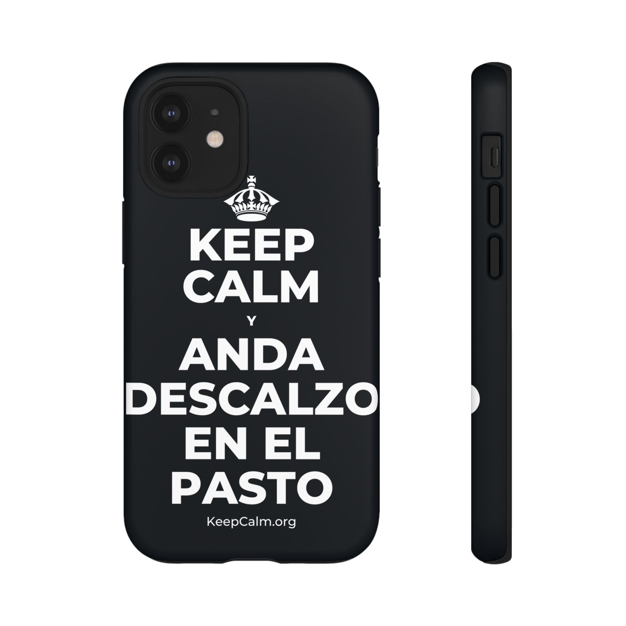 KEEP CALM Y ANDA DESCALZO EN EL PASTO Phone Case (Dark)
