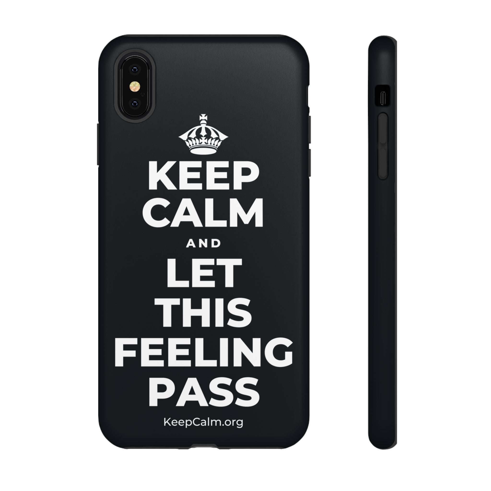 KEEP CALM AND LET THIS FEELING PASS Phone Case (Dark)