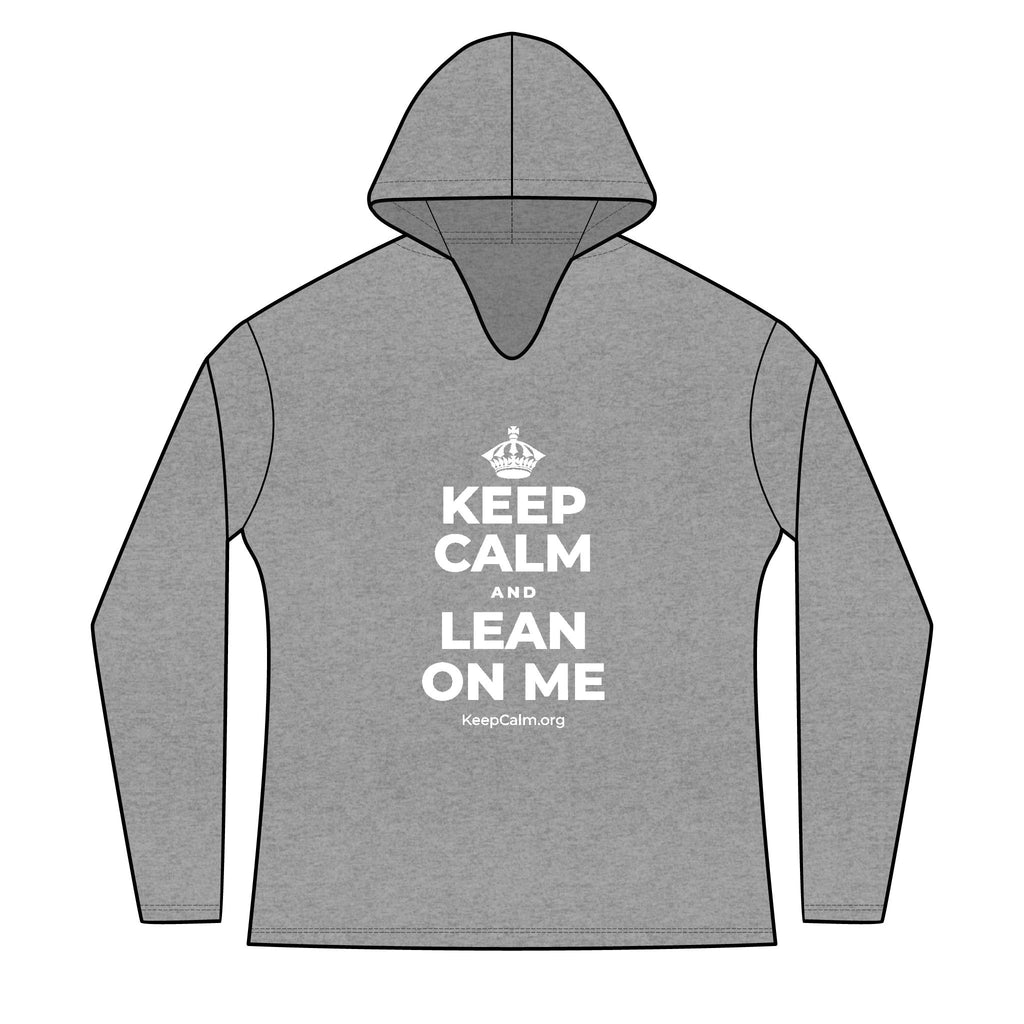 KEEP CALM AND LEAN ON ME Women's Long Sleeve Hoodie