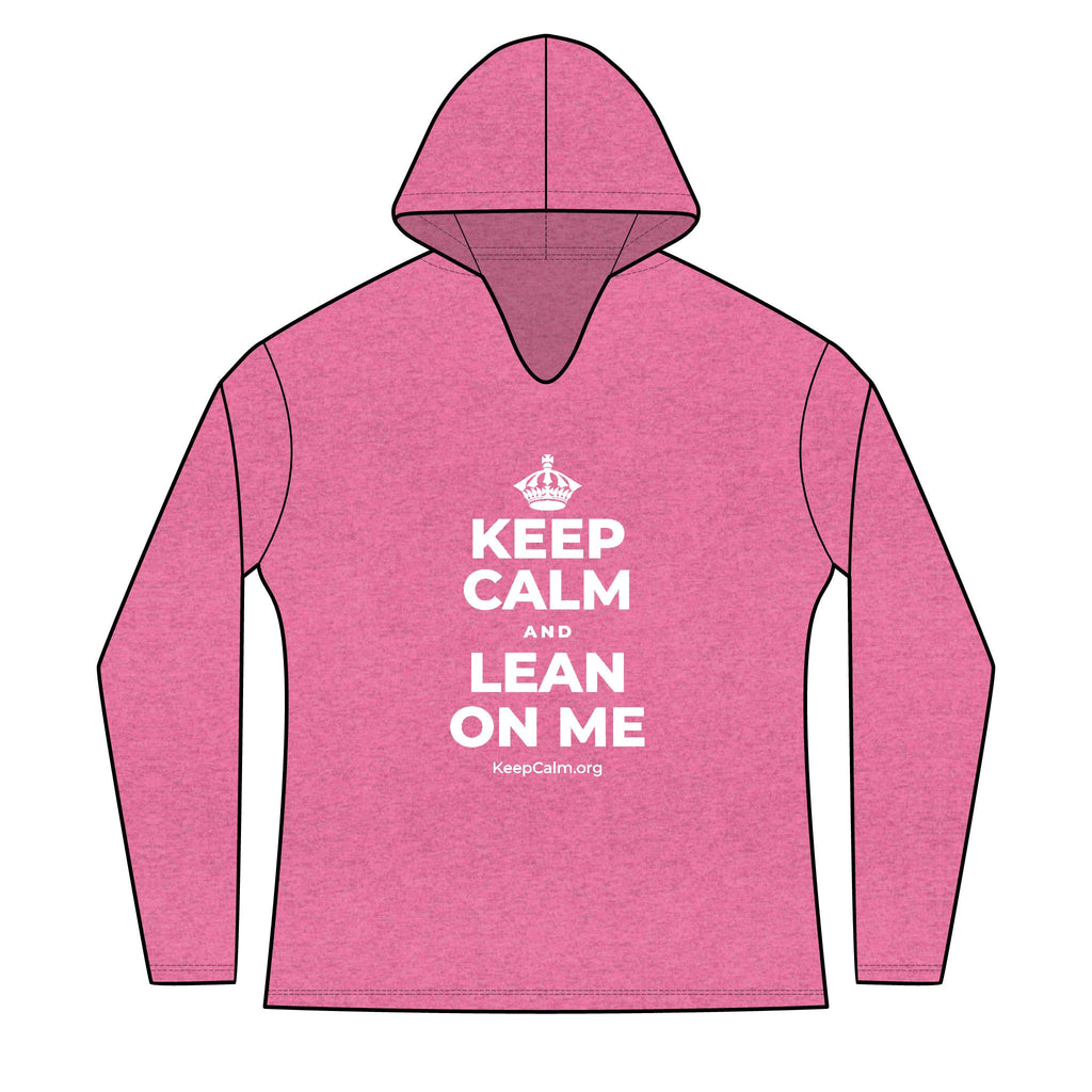 KEEP CALM AND LEAN ON ME Women's Long Sleeve Hoodie