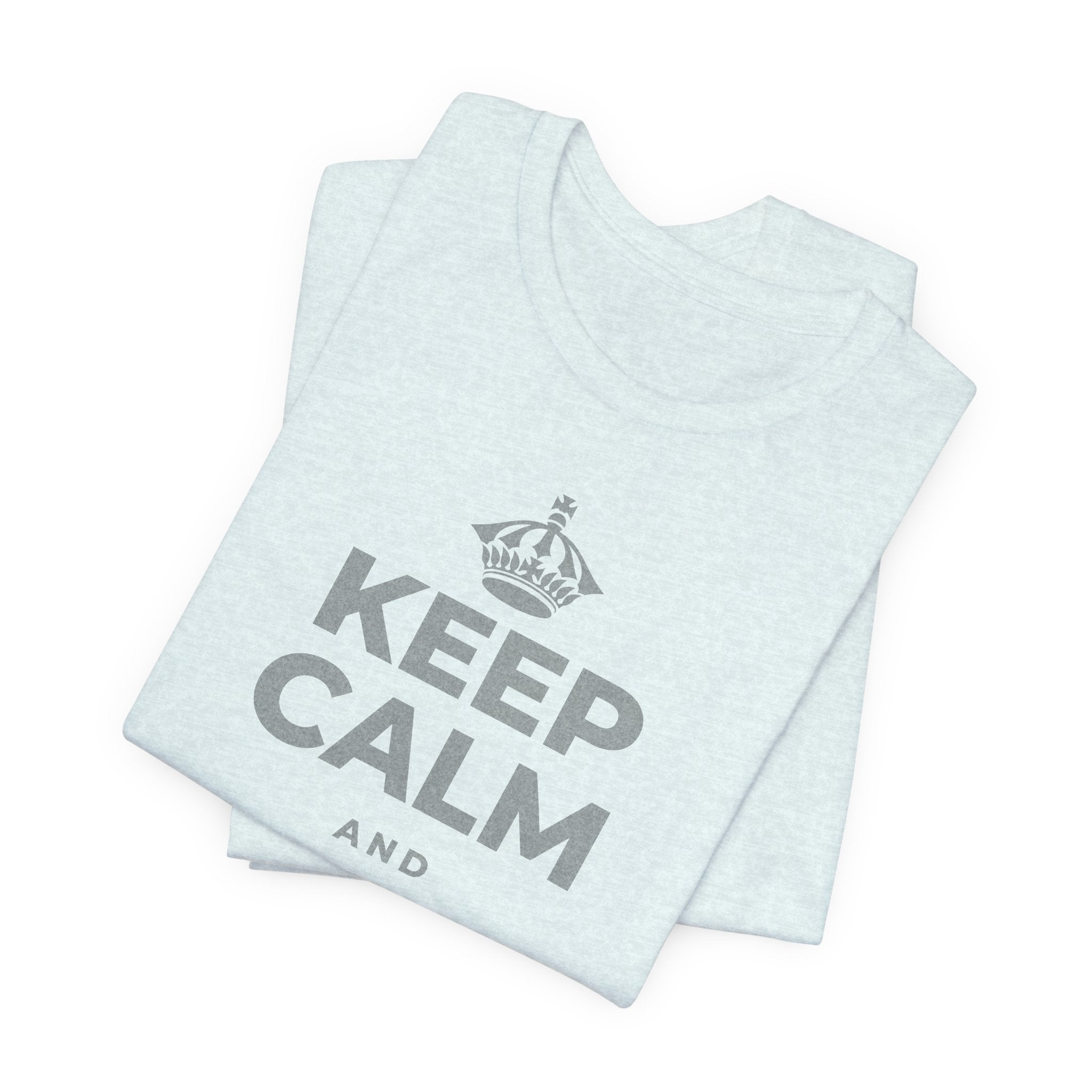 KEEP CALM AND 지금을 음미해요 T-Shirt (Soft Cream–Heather Mauve)