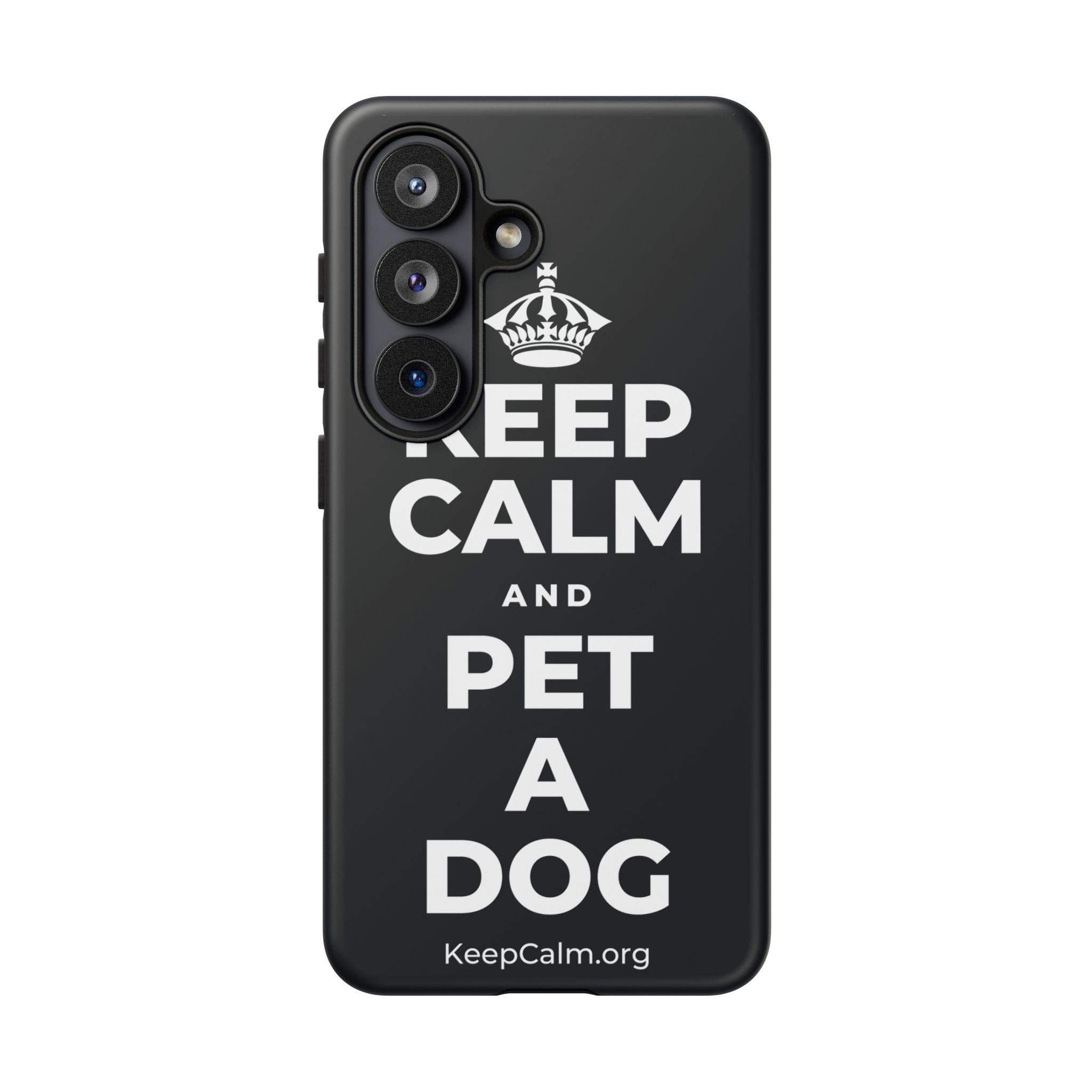 KEEP CALM AND PET A DOG Phone Case (Dark)
