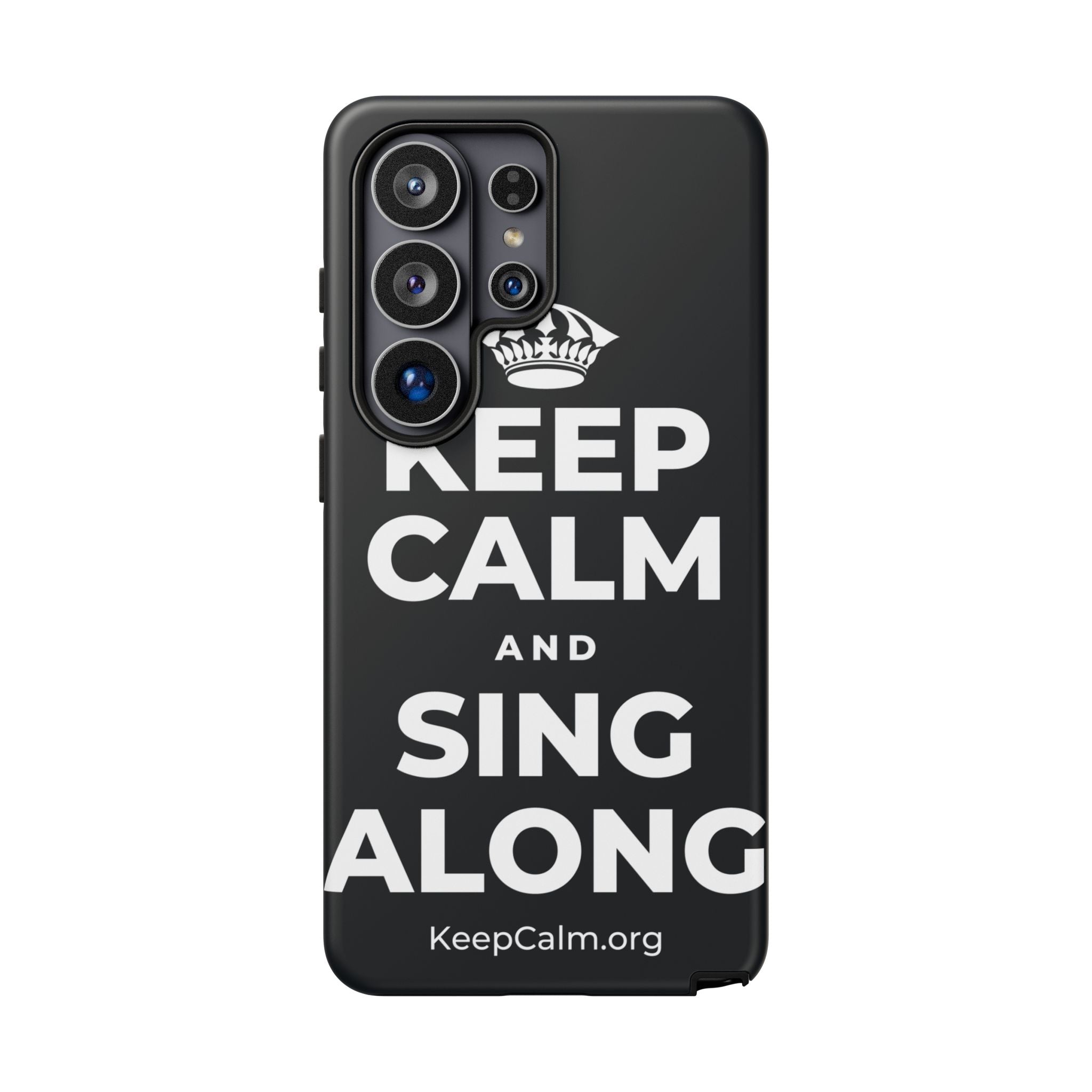 KEEP CALM AND SING ALONG Phone Case (Dark)