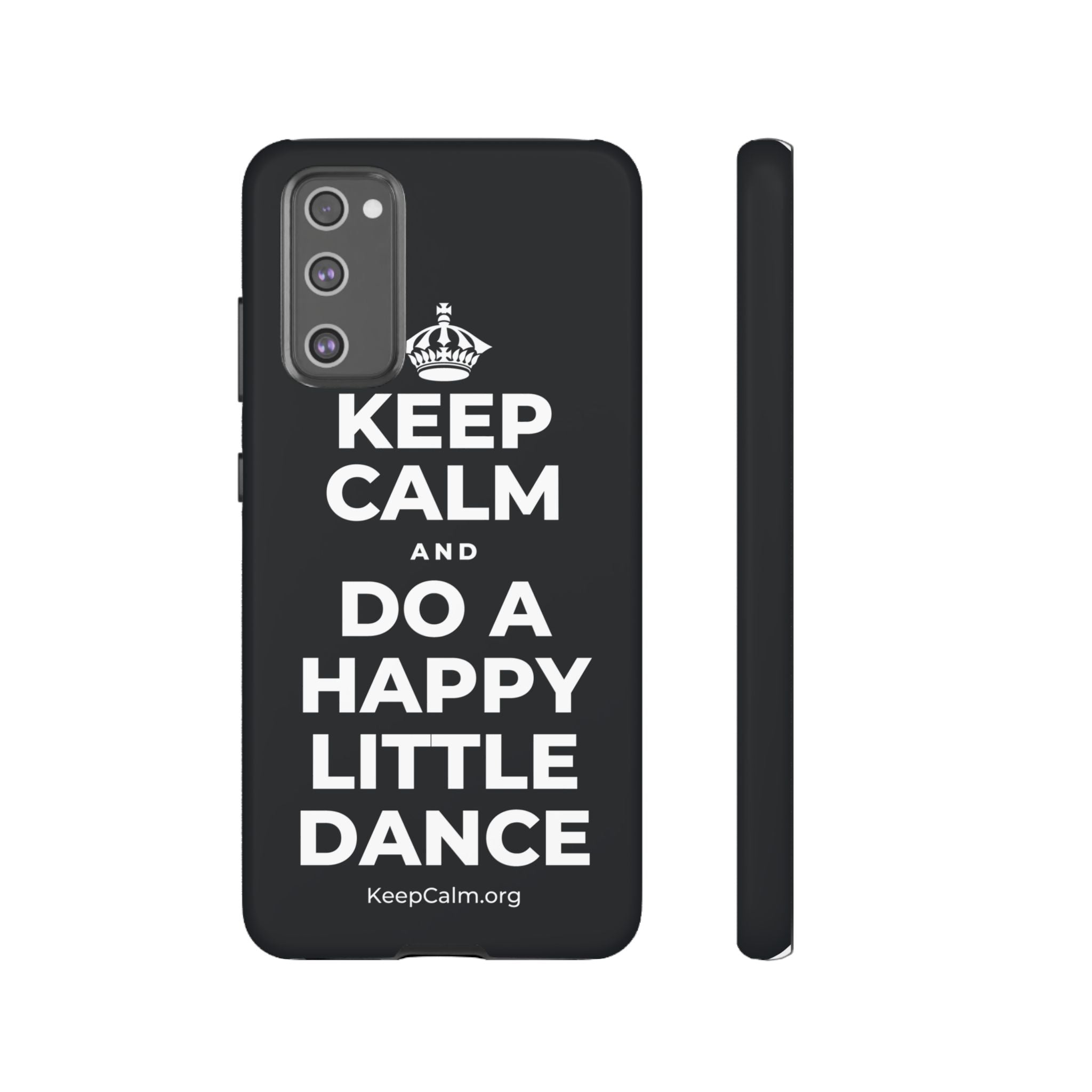KEEP CALM AND DO A HAPPY LITTLE DANCE Phone Case (Dark)