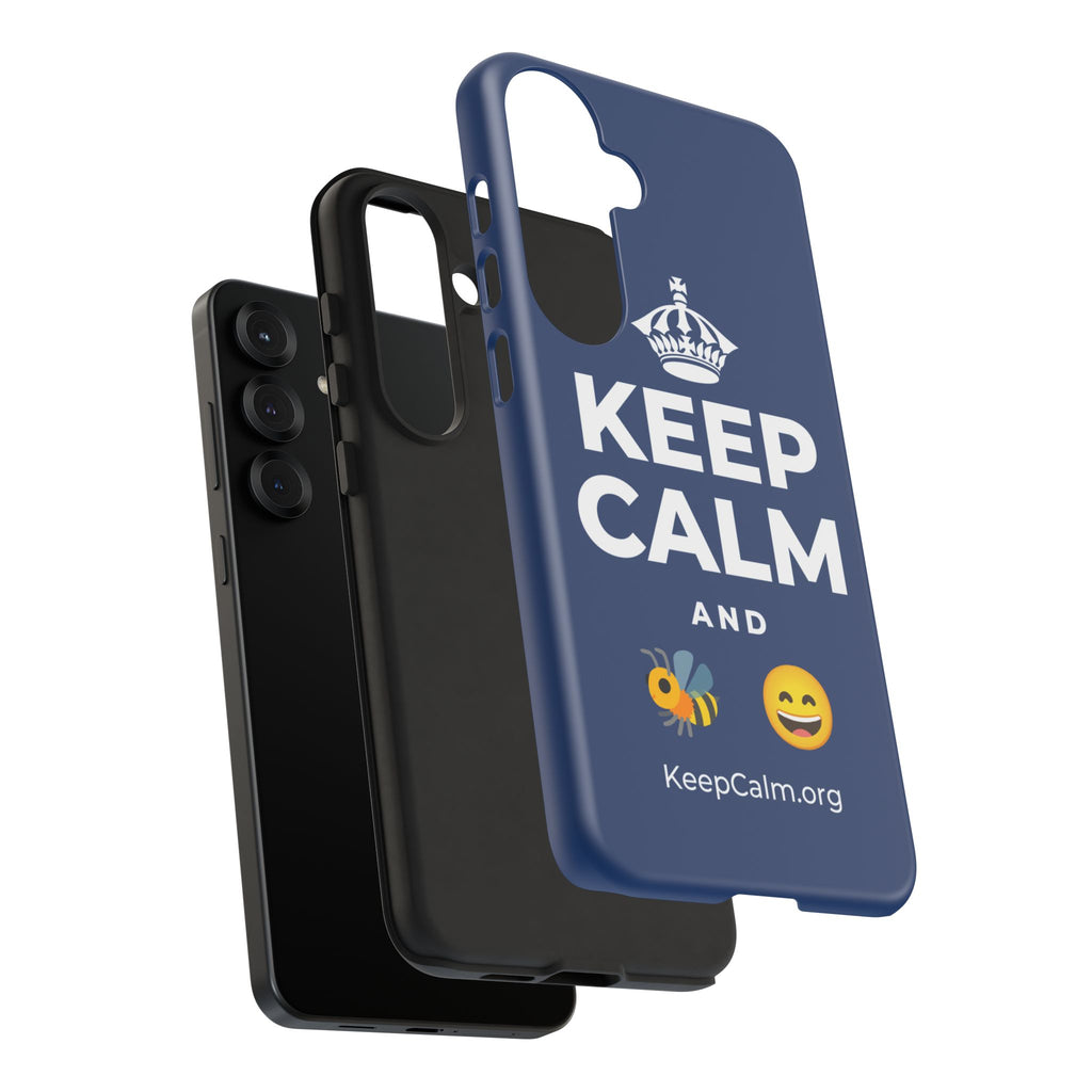 KEEP CALM AND 🐝 😄 Phone Case