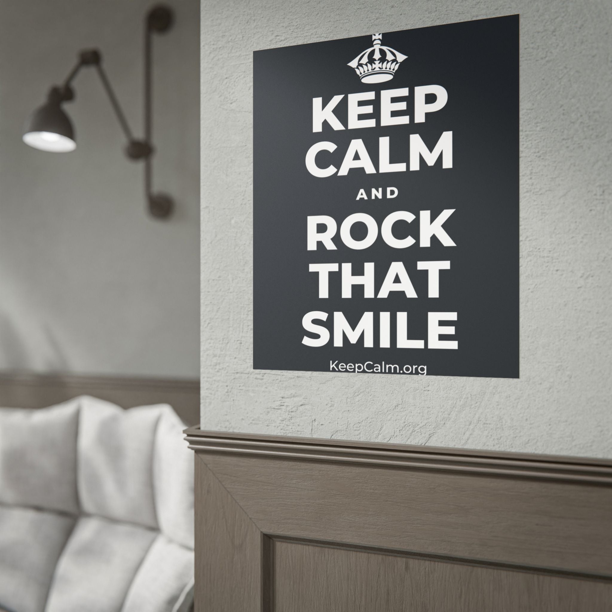 KEEP CALM AND ROCK THAT SMILE Poster (Dark)