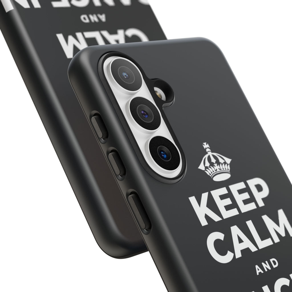 KEEP CALM AND DANCE IN THE RAIN Phone Case (Dark)