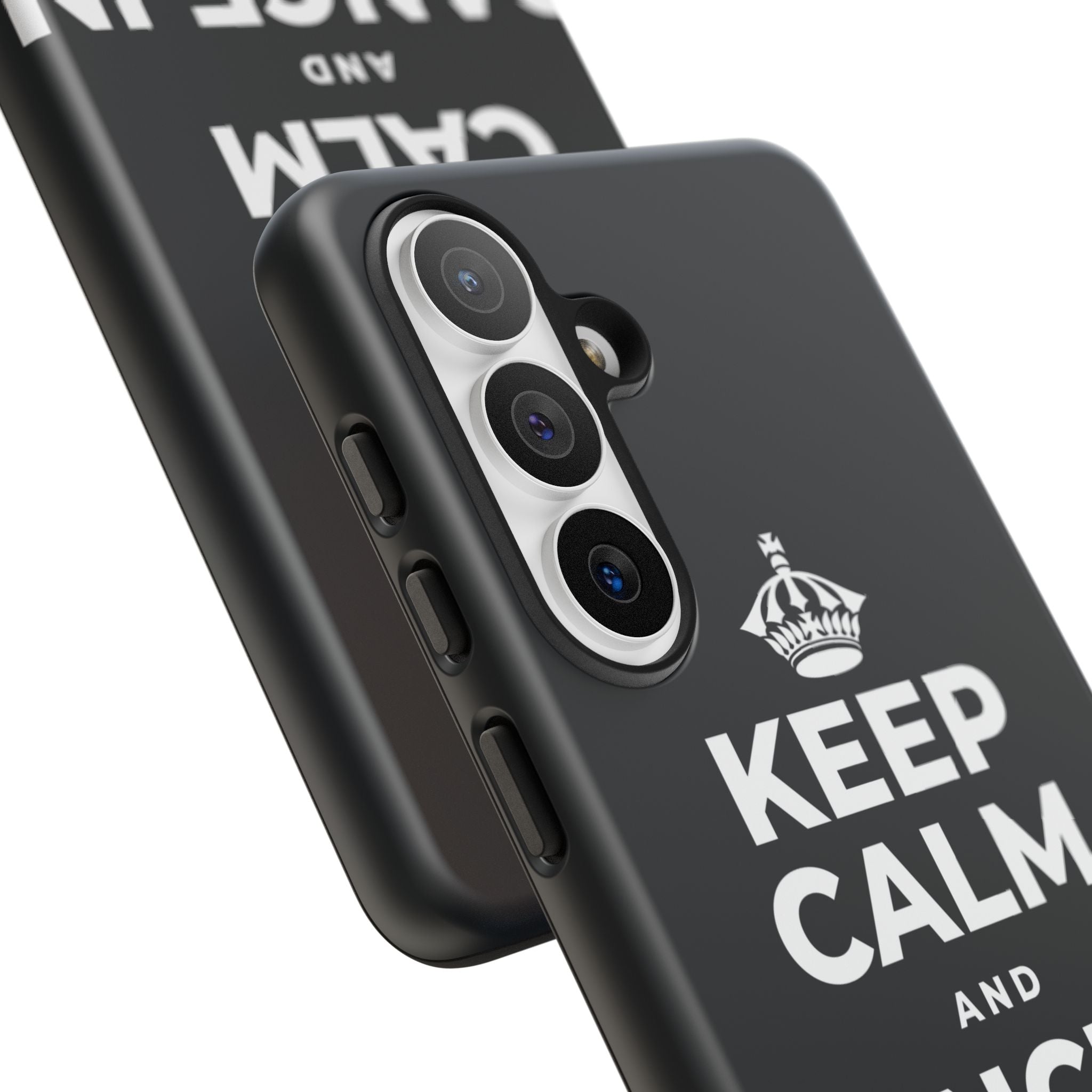 KEEP CALM AND DANCE IN THE RAIN Phone Case (Dark)