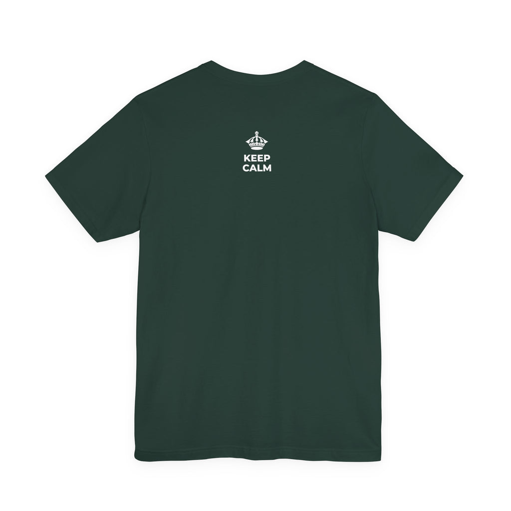 KEEP CALM AND WATER A PLANT T-Shirt (White–Asphalt)