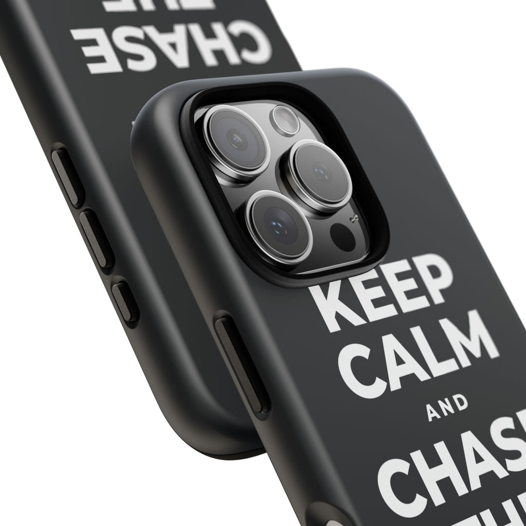 KEEP CALM AND CHASE THE LONG DAYS Phone Case (Dark)