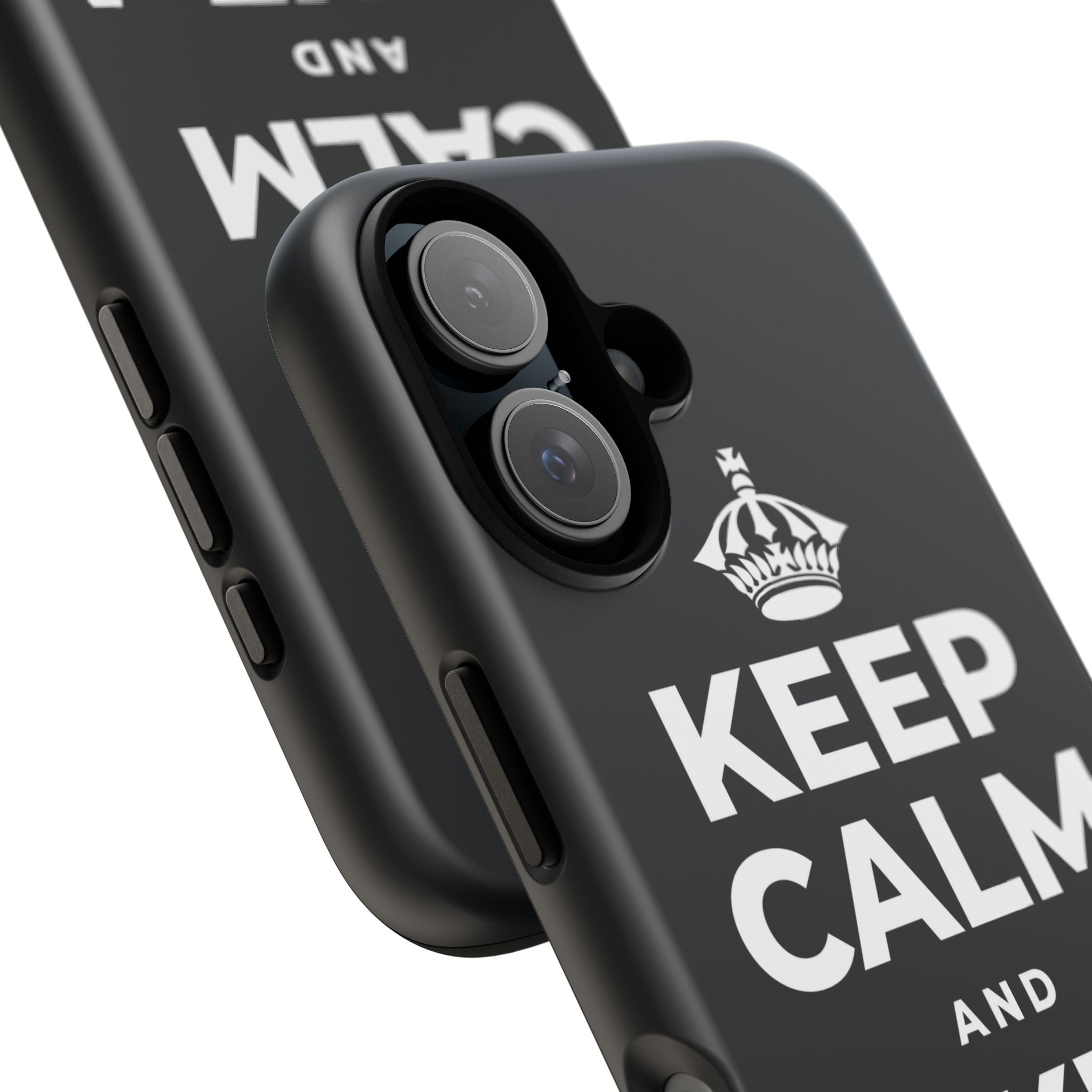 KEEP CALM AND TAKE A BREATH Phone Case (Dark)