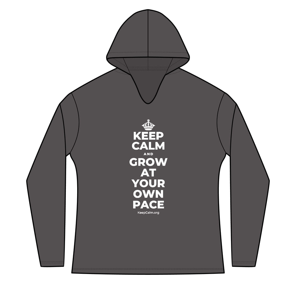 KEEP CALM AND GROW AT YOUR OWN PACE Women's Long Sleeve Hoodie