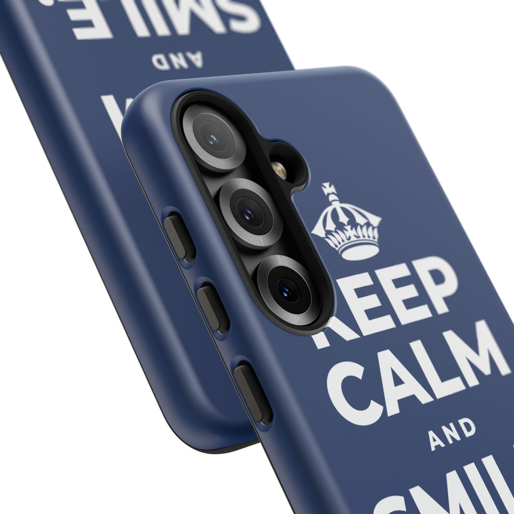 KEEP CALM AND SMILE, IT HELPS Phone Case