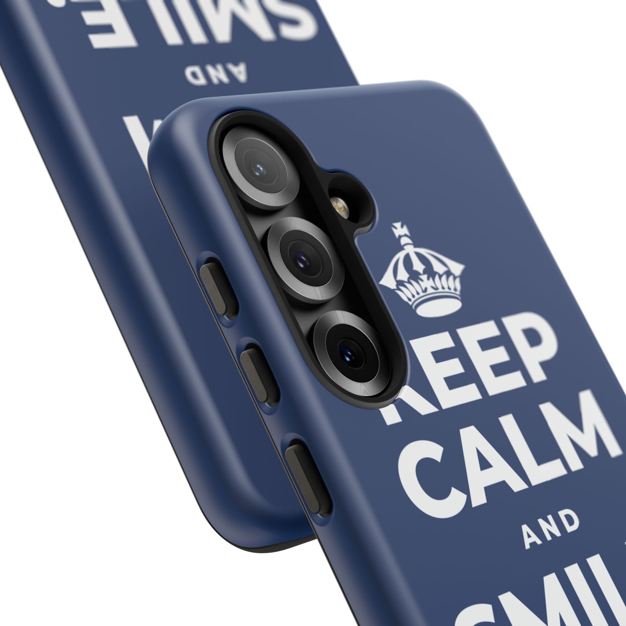 KEEP CALM AND SMILE, IT HELPS Phone Case