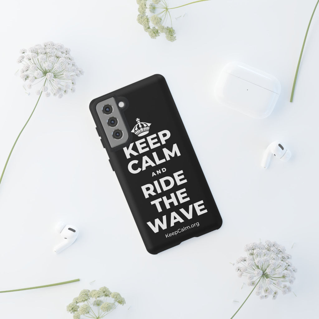 KEEP CALM AND RIDE THE WAVE Phone Case