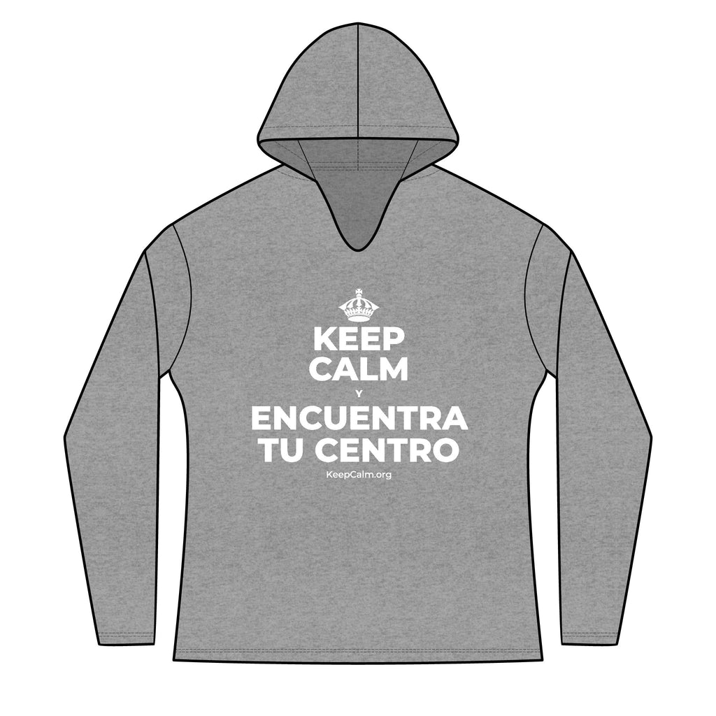 KEEP CALM Y ENCUENTRA TU CENTRO Women's Long Sleeve Hoodie