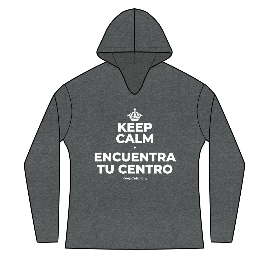 KEEP CALM Y ENCUENTRA TU CENTRO Women's Long Sleeve Hoodie