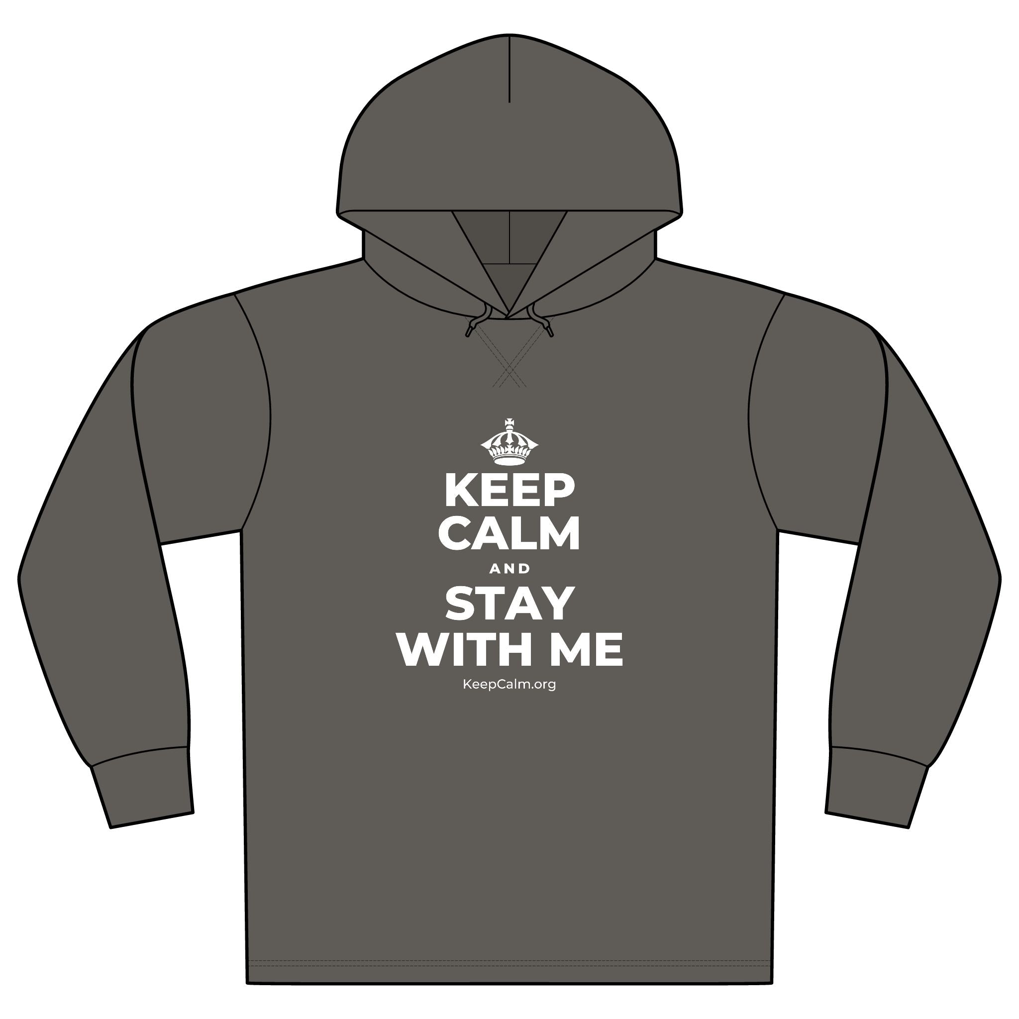 KEEP CALM AND STAY WITH ME Organic Hoodie Tee