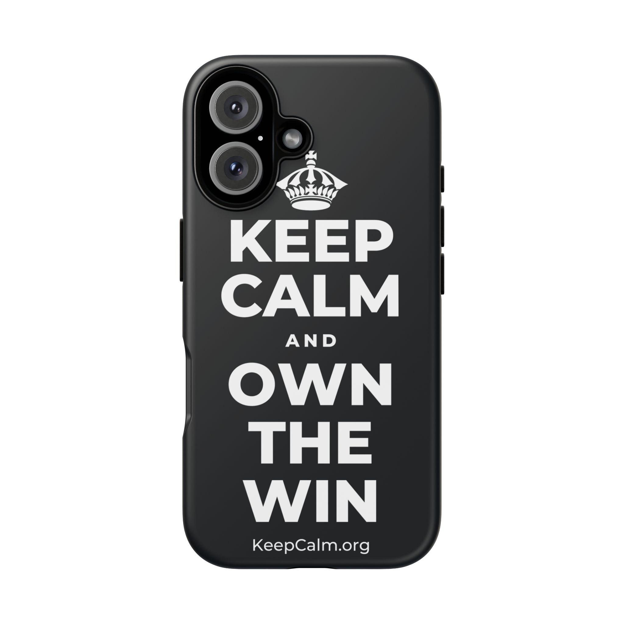 KEEP CALM AND OWN THE WIN Phone Case (Dark)