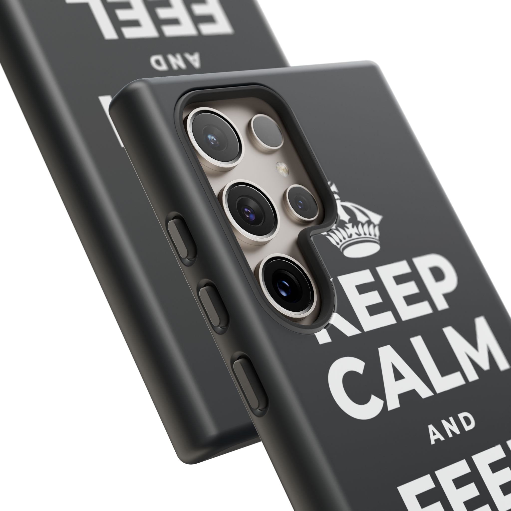 KEEP CALM AND FEEL YOUR FEET Phone Case (Dark)
