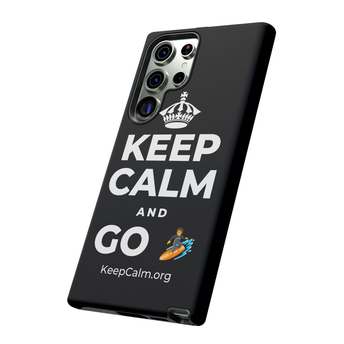 KEEP CALM AND GO 🏄 Phone Case