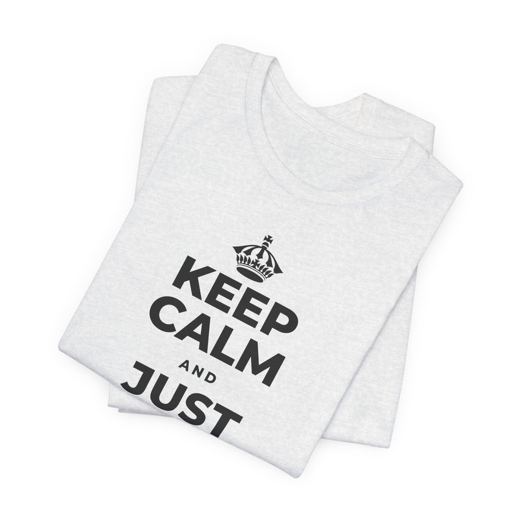 KEEP CALM AND JUST REST, THAT COUNTS T-Shirt (Soft Cream–Heather Mauve)