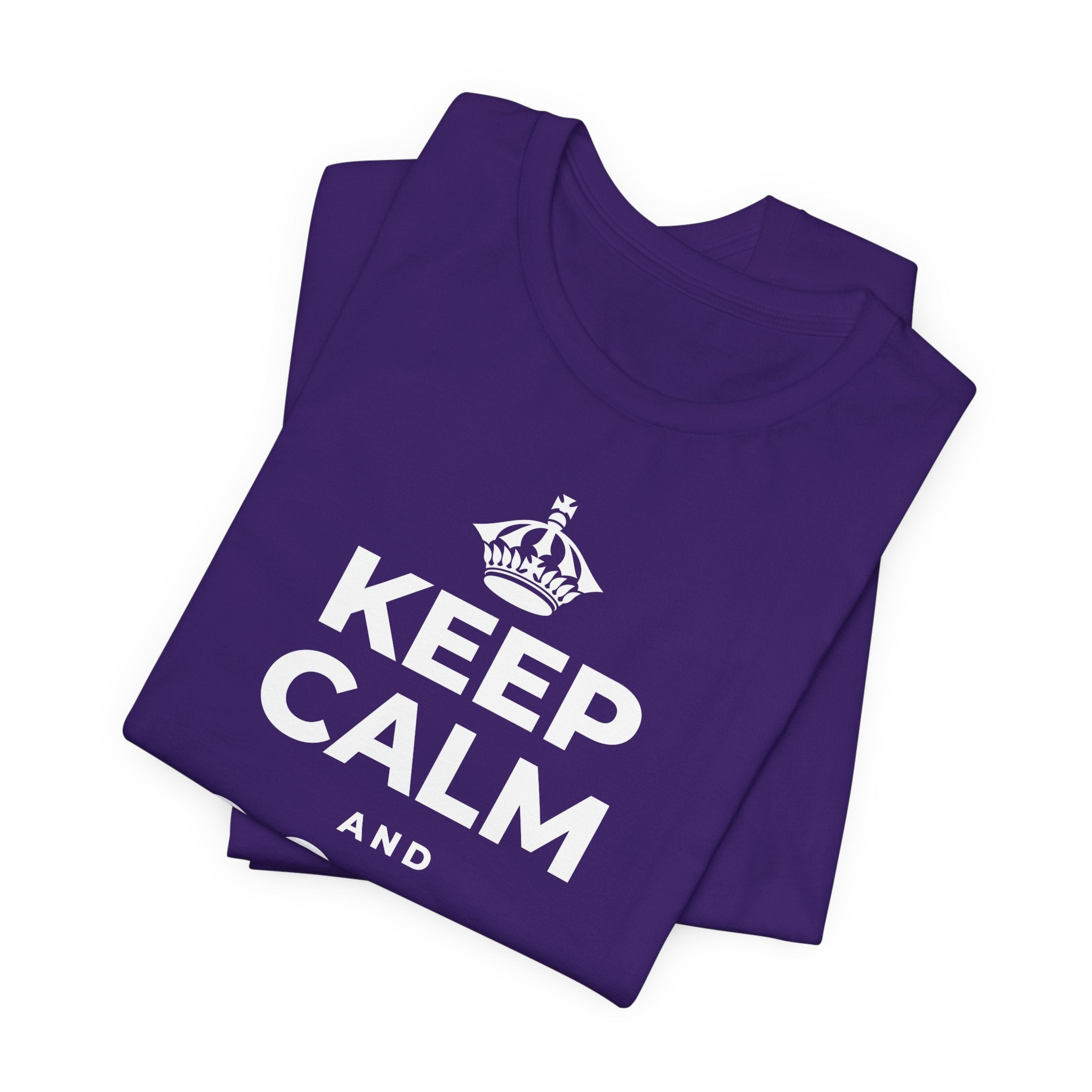 KEEP CALM AND জিনিসগুলো ঝরে যেতে দাও T-Shirt (Soft Cream–Heather Mauve)