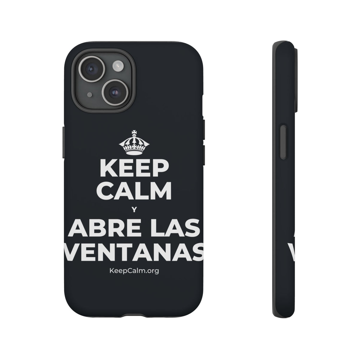 KEEP CALM Y ABRE LAS VENTANAS Phone Case (Dark)