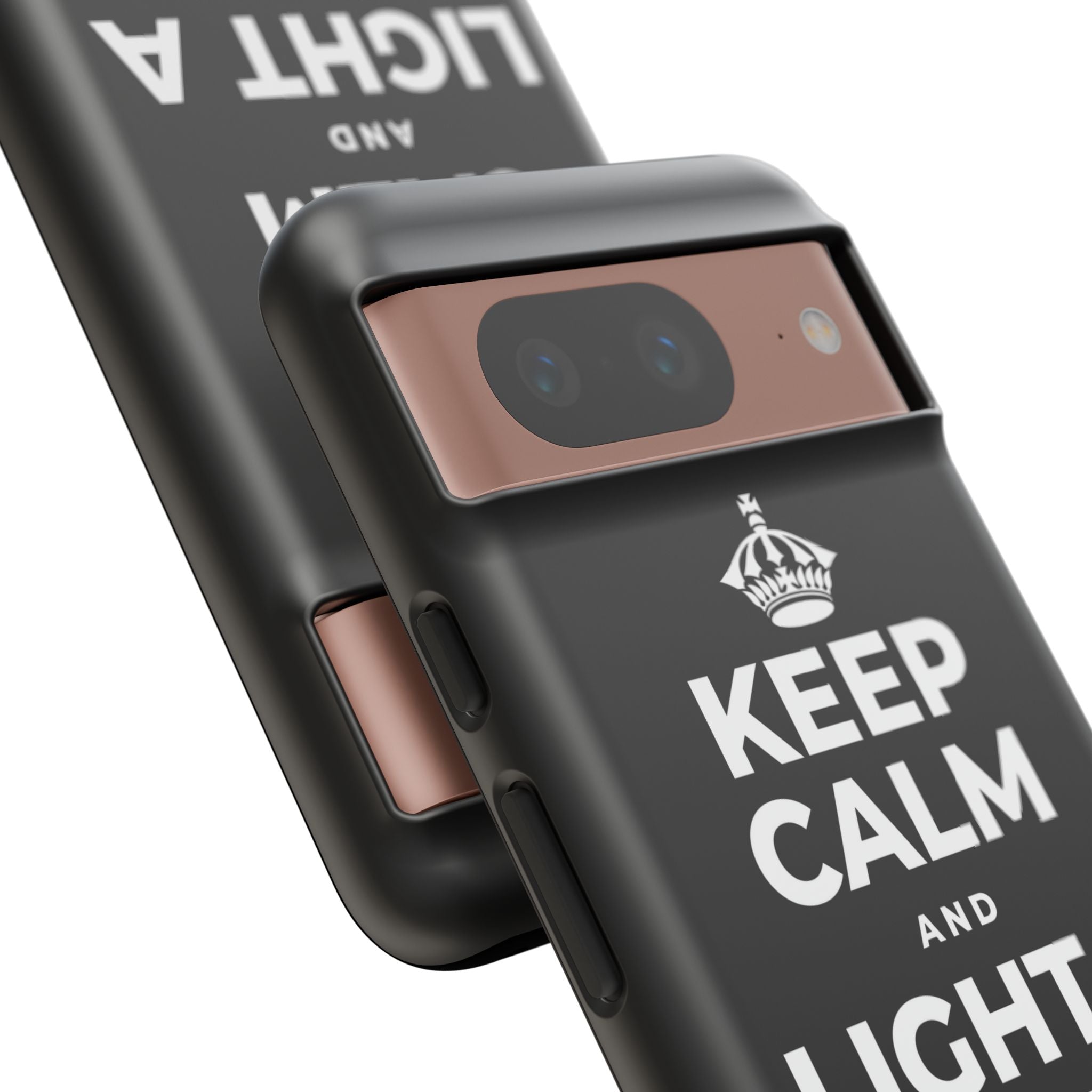 KEEP CALM AND LIGHT A COZY CANDLE Phone Case