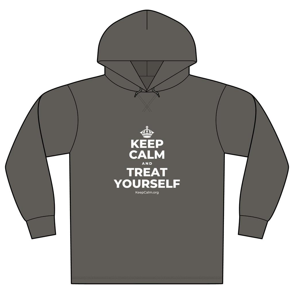 KEEP CALM AND TREAT YOURSELF Organic Hoodie Tee