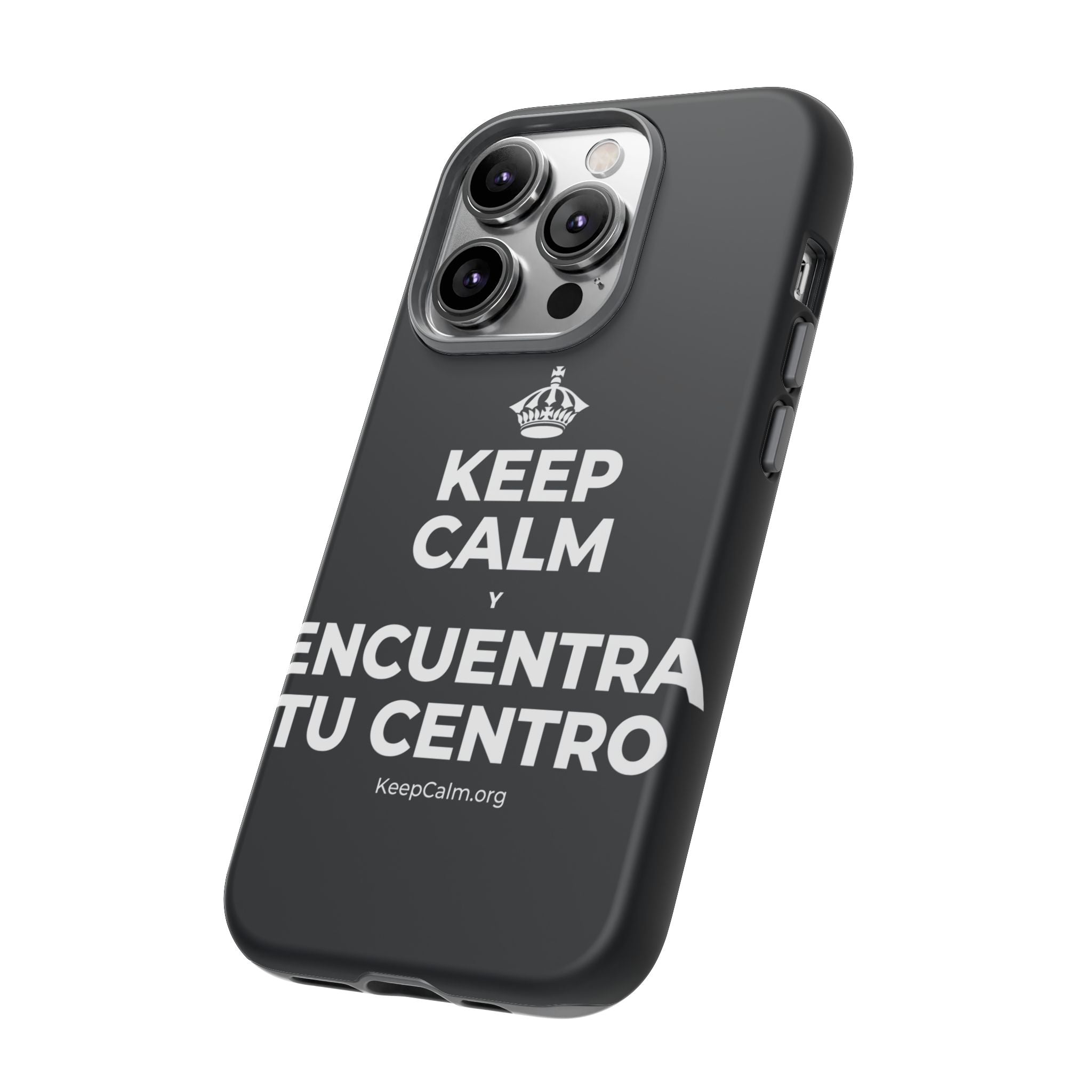 KEEP CALM Y ENCUENTRA TU CENTRO Phone Case (Dark)