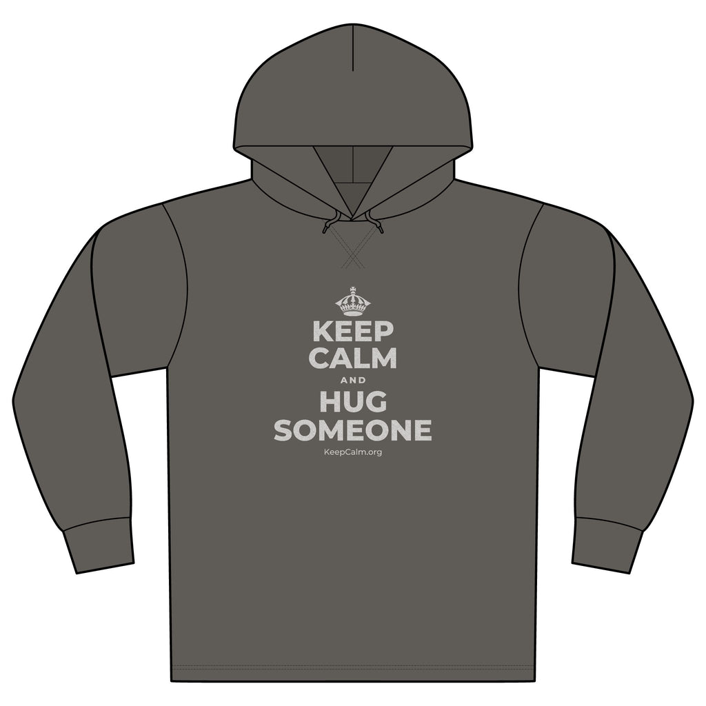 KEEP CALM AND HUG SOMEONE Organic Hoodie Tee