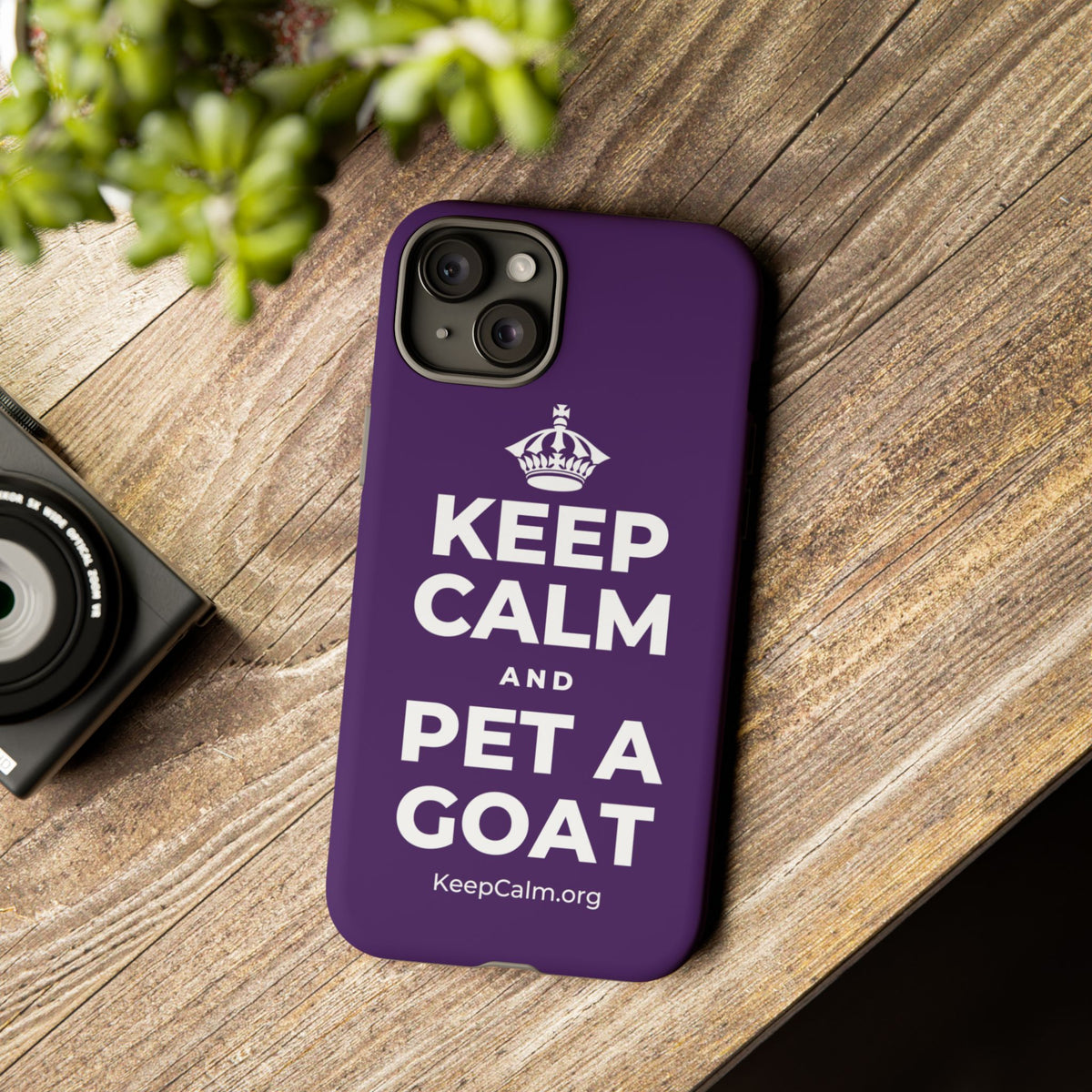 KEEP CALM AND PET A GOAT Phone Case